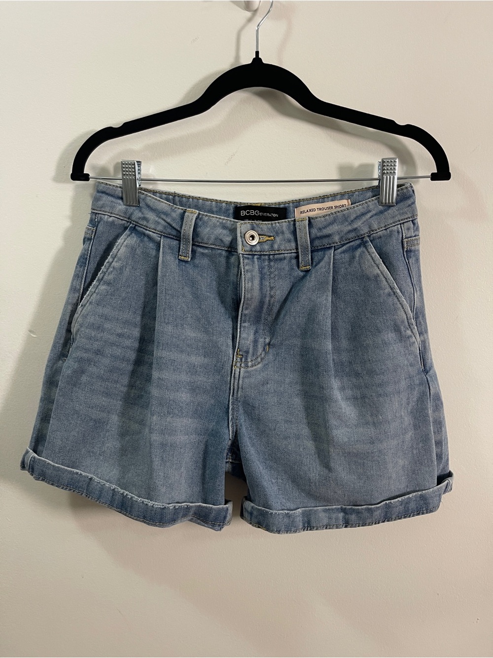 BCBGeneration Relaxed Trouser Denim Shorts 7/28